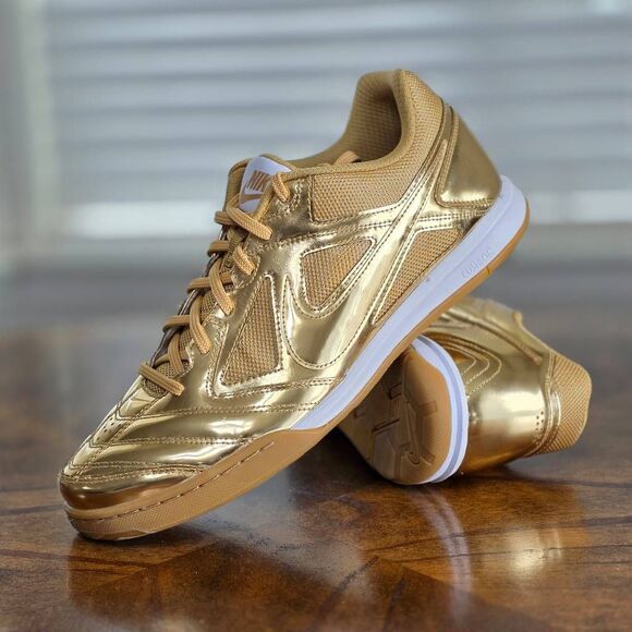 Nike Gato LV8 Metallic Gold White Gum Sneakers Men\'s Size 10 New LE IB3566-700 main image 7